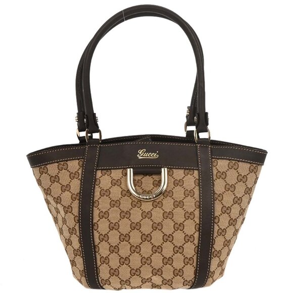 Gucci Beige Canvas GG Tote Handbag 211983 204991 166636 - Picture 1 of 9